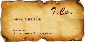 Tenk Csilla névjegykártya