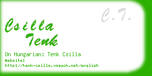 csilla tenk business card